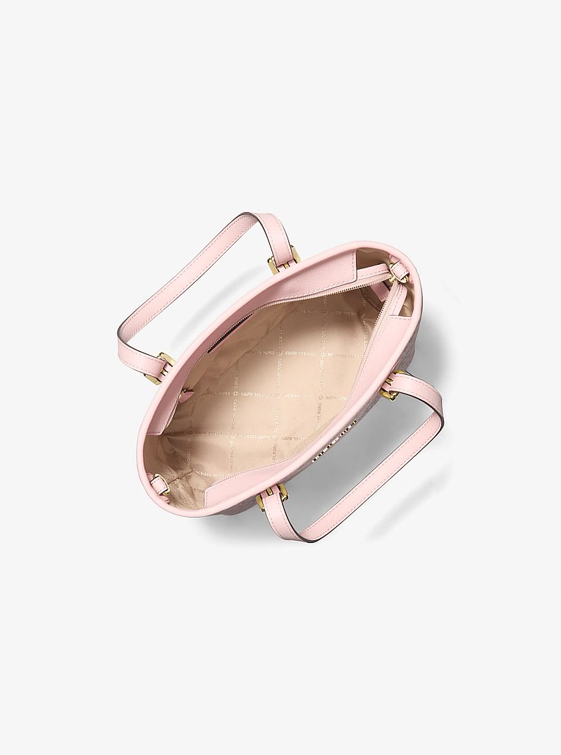 Jet Set Travel Extra-Small Logo Top-Zip Tote Bag in PWD BLSH MLT | Michael Kors