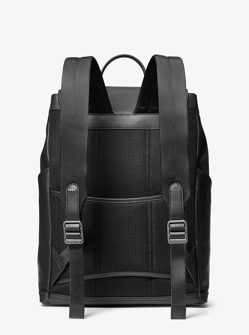 Varick Leather Backpack in BLACK | Michael Kors