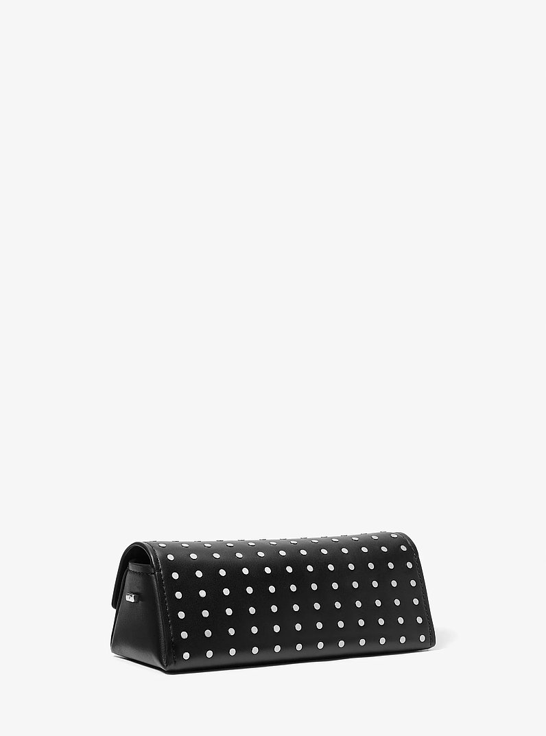 Ludlow Small Studded Leather Convertible Pochette in BLACK | Michael Kors