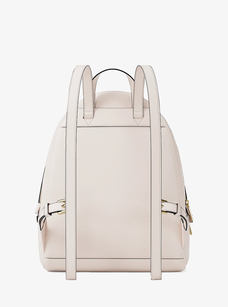 Sac &agrave; dos Rhea de taille moyenne &agrave; logo grav&eacute; in CR&Egrave;ME L&Eacute;GER | Michael Kors