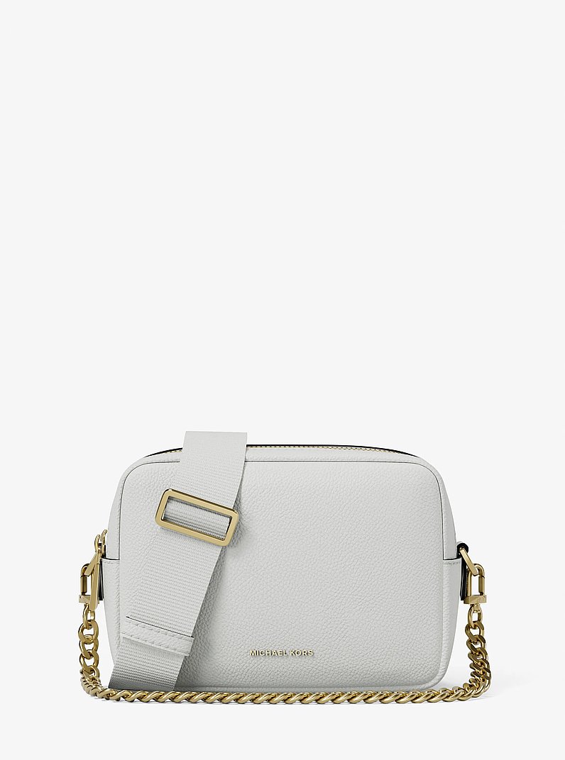 Bandolera para c&aacute;mara Bryant mediana de piel granulada in BEIGE P&Aacute;LIDO | Michael Kors