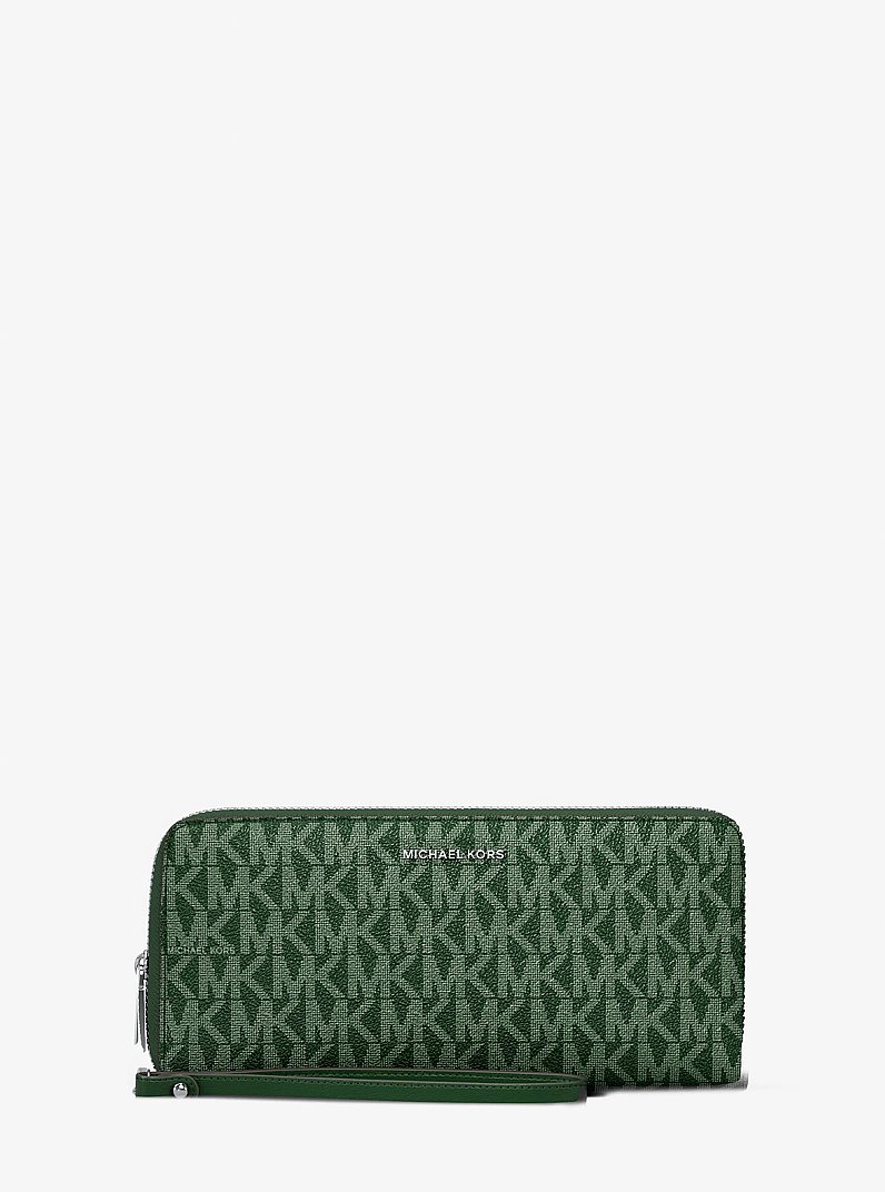 Large Logo Continental Wallet in MOSS | Michael Kors