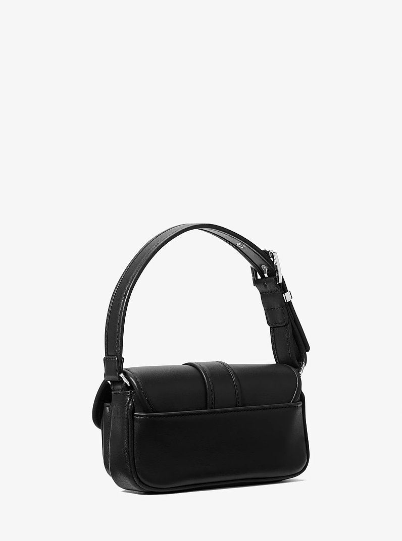 Colby Extra-Small Leather Shoulder Bag in BLACK | Michael Kors