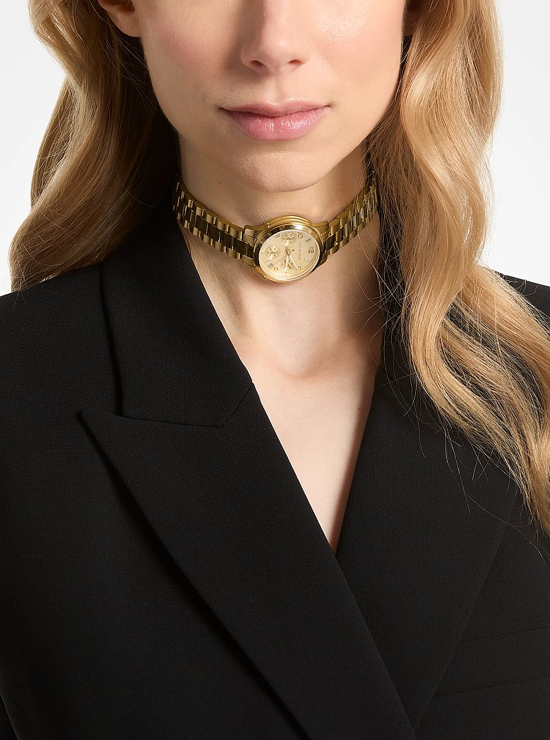 Runway Gold-Tone Wrap Watch in GOLD | Michael Kors