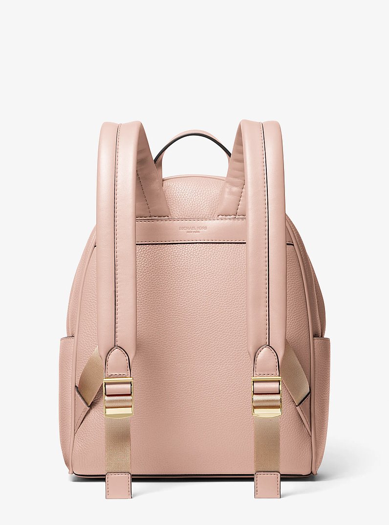 Bex Medium Pebbled Leather Backpack in SOFT PINK | Michael Kors
