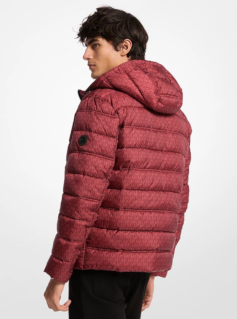 Signature Logo Reversible Jacket in CHERRY | Michael Kors