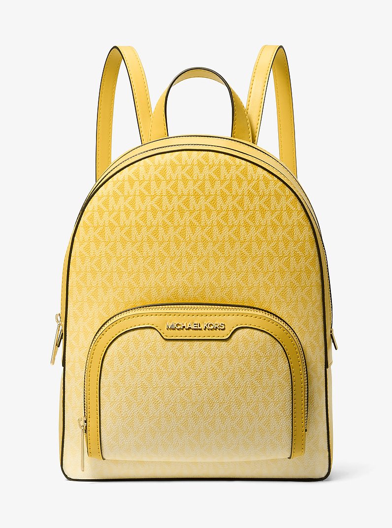 Jaycee Medium Ombr&eacute; Signature Logo Backpack in DAISY YELLOW | Michael Kors