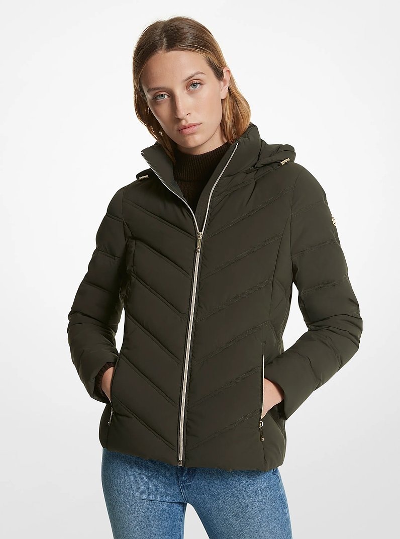 Packable Quilted Puffer Jacket in OLIVE | Michael Kors