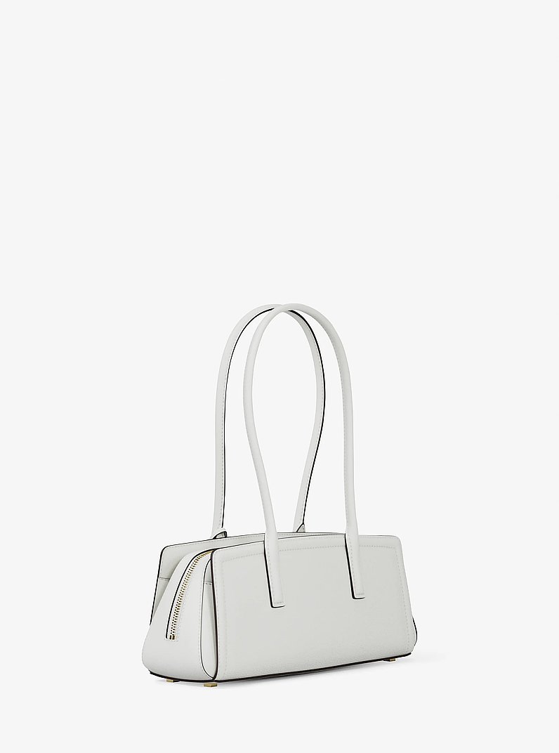 Laila Small Leather Shoulder Bag in EGGSHELL | Michael Kors