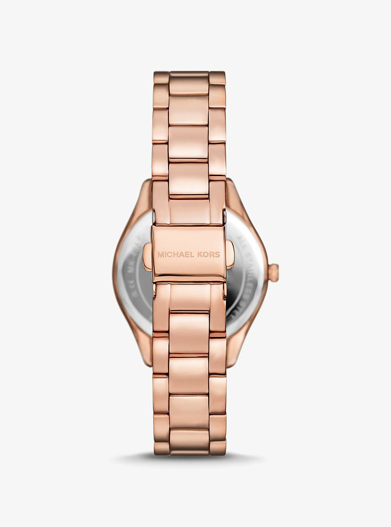 Mini Lauryn Rose Gold-Tone Watch and Jewelry Gift Set in ROSE GOLD | Michael Kors