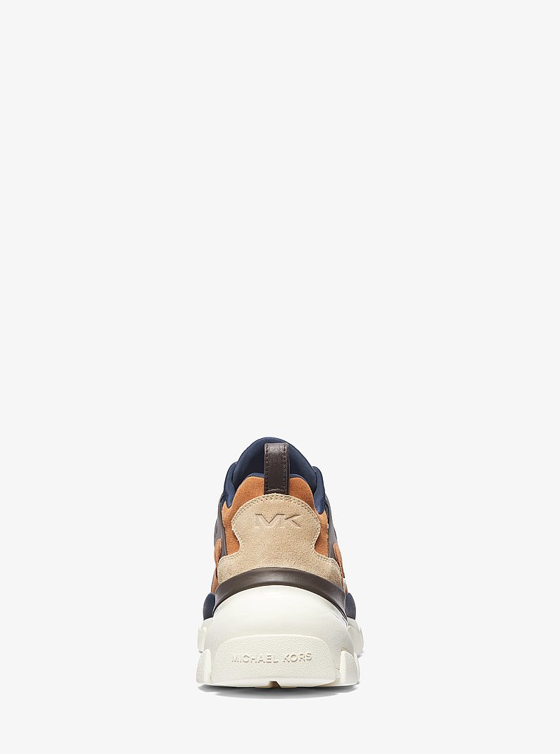 Nick Suede and Mesh Trainer in NAVY MULTI | Michael Kors