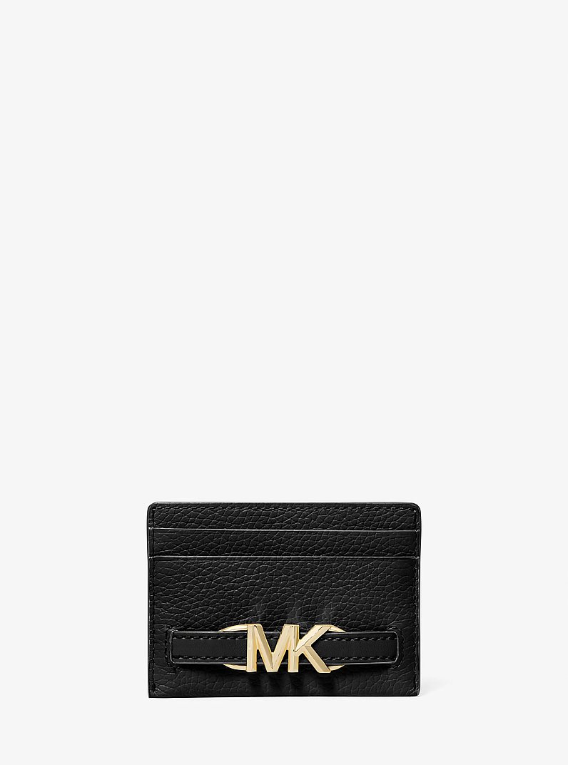 Tarjetero Reed grande de piel granulada in NEGRO | Michael Kors