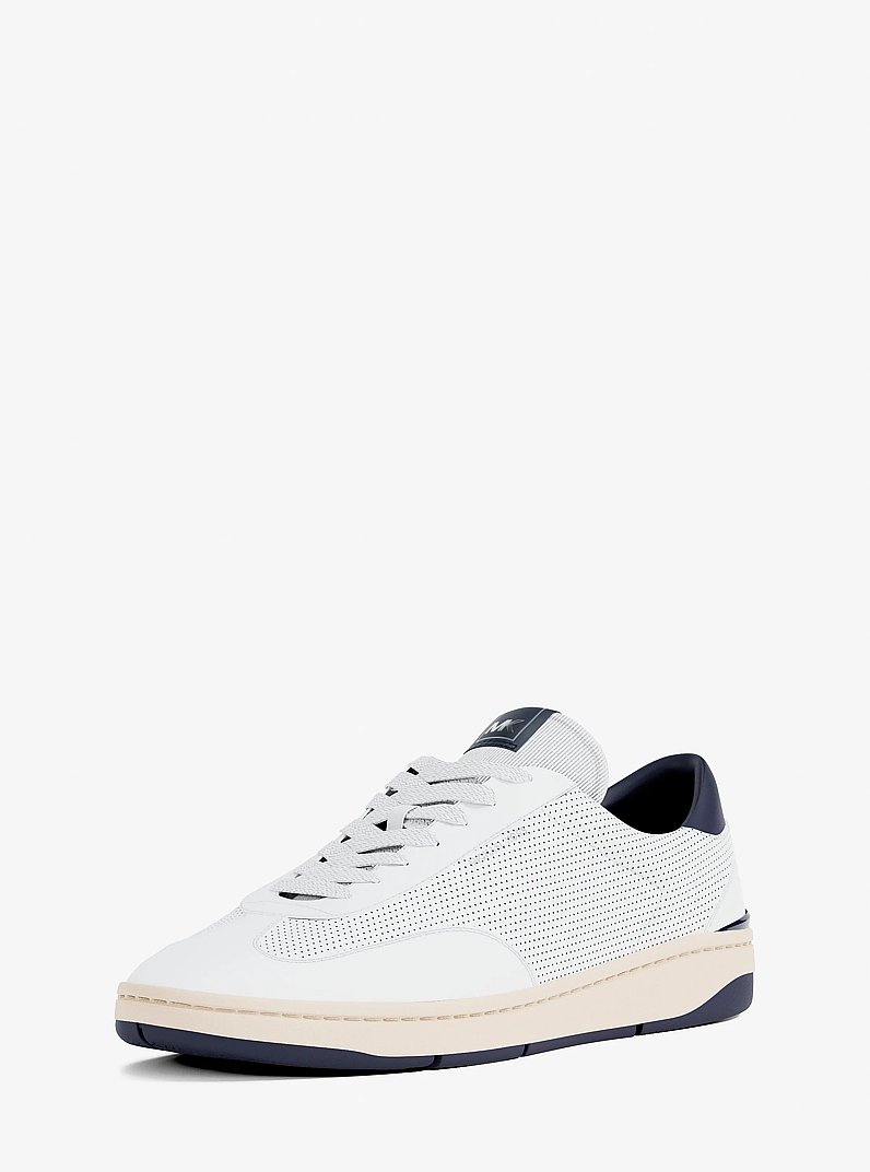 Calzado deportivo Wilton de piel perforada in DRESS BLUES | Michael Kors