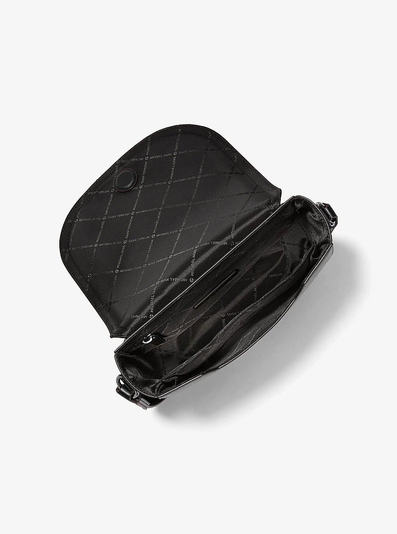 Kole Medium Saddle Bag in BLACK | Michael Kors