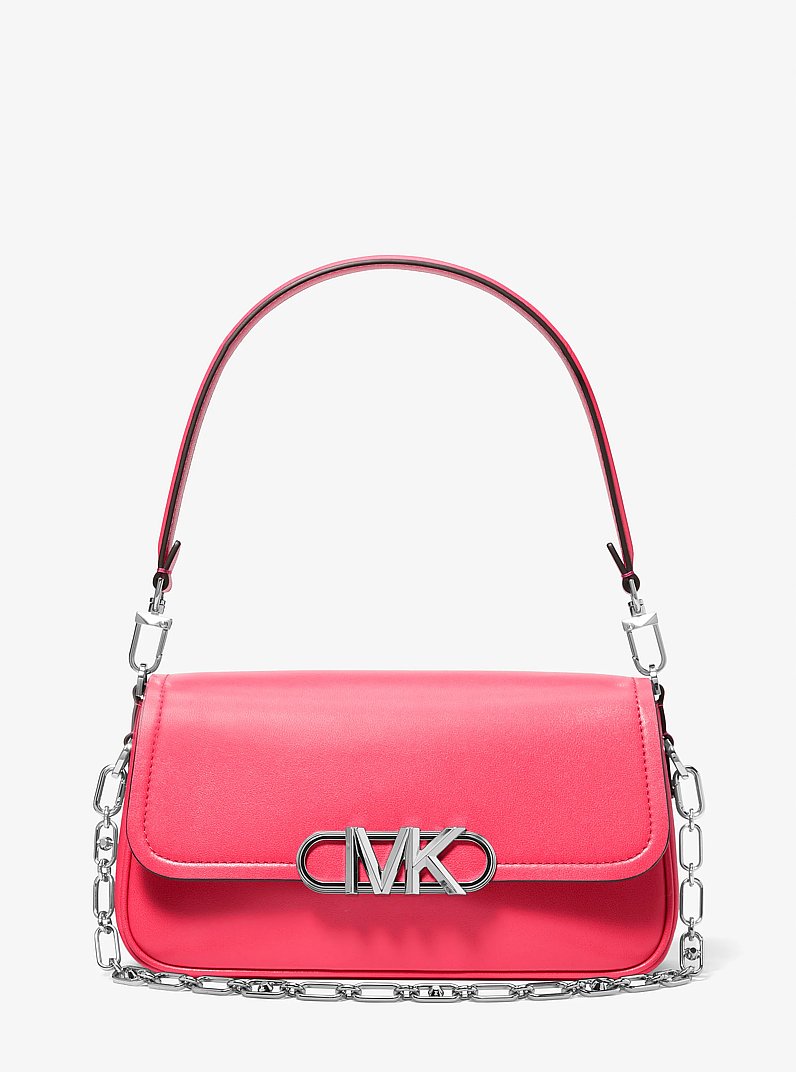 Parker Medium Leather Shoulder Bag in GERANIUM | Michael Kors
