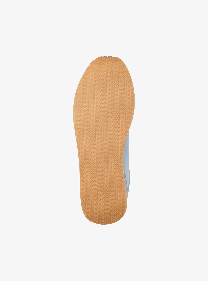 Essex Mixed-Media Trainer in PALE OCEAN | Michael Kors