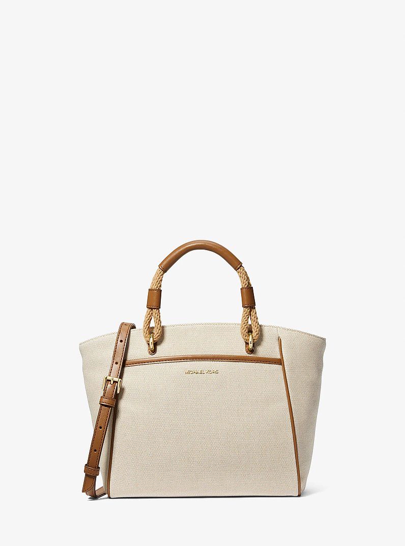 Talia Small Cotton Canvas Tote Bag