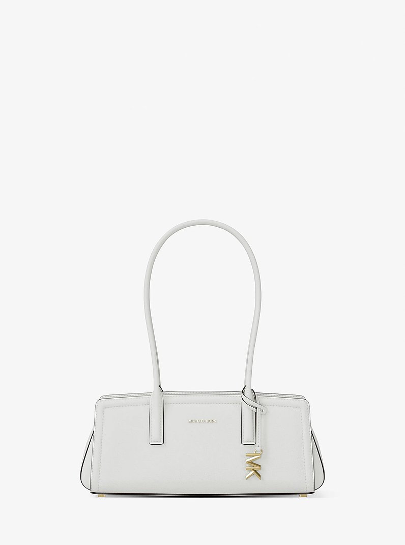 Laila Small Leather Shoulder Bag in EGGSHELL | Michael Kors