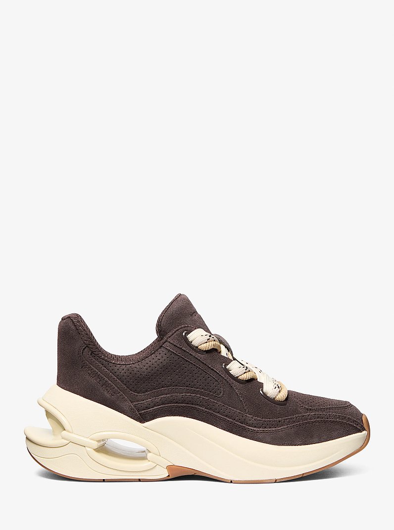 Basket Toni en daim in CHOCOLAT | Michael Kors