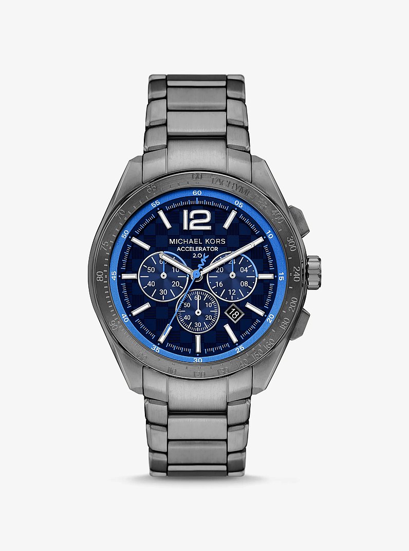Oversized Accelerator 2.0 Gunmetal Watch in GUNMETAL | Michael Kors