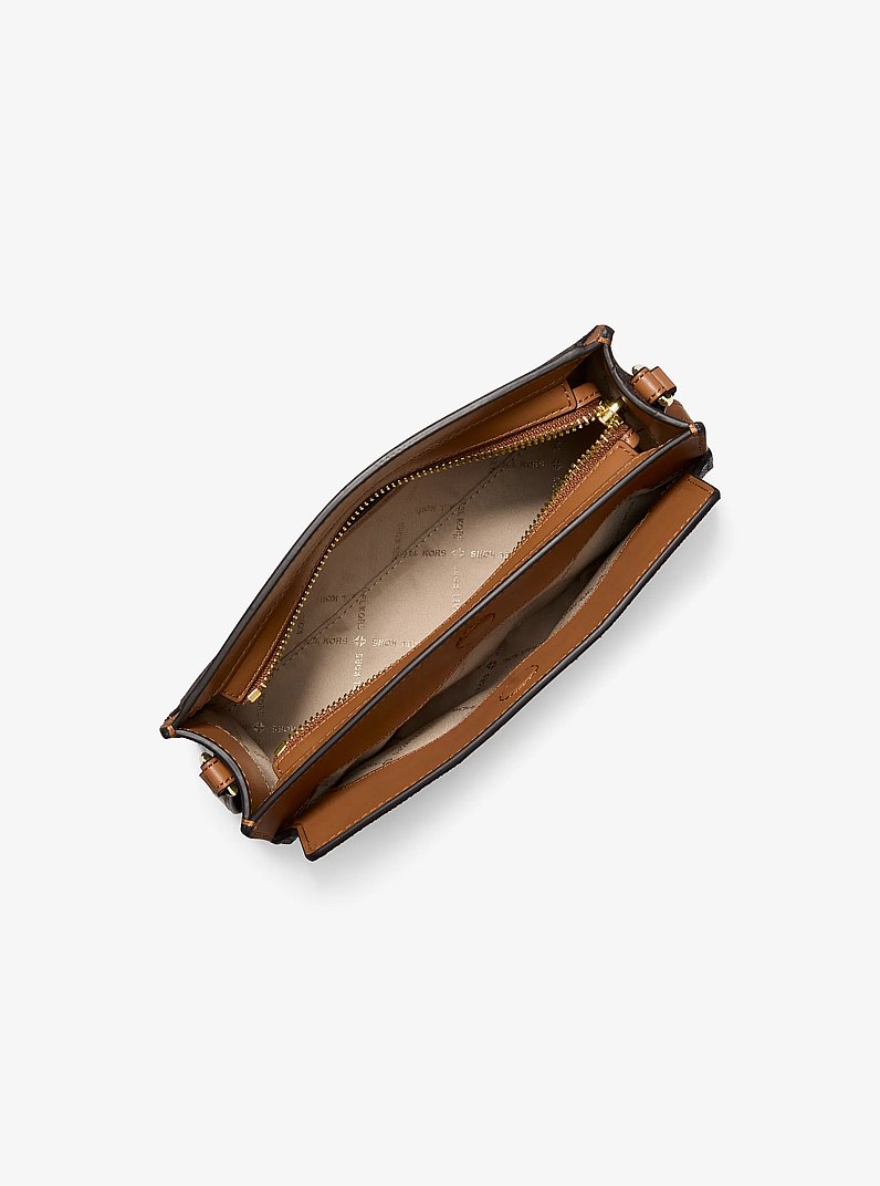 Umh&auml;ngetasche Becca Small aus Saffianleder in LUGGAGE | Michael Kors