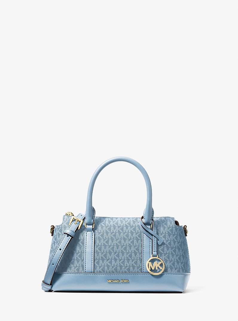 Andie Small Signature Logo Satchel in CHAMBRAY - Sale | Michael