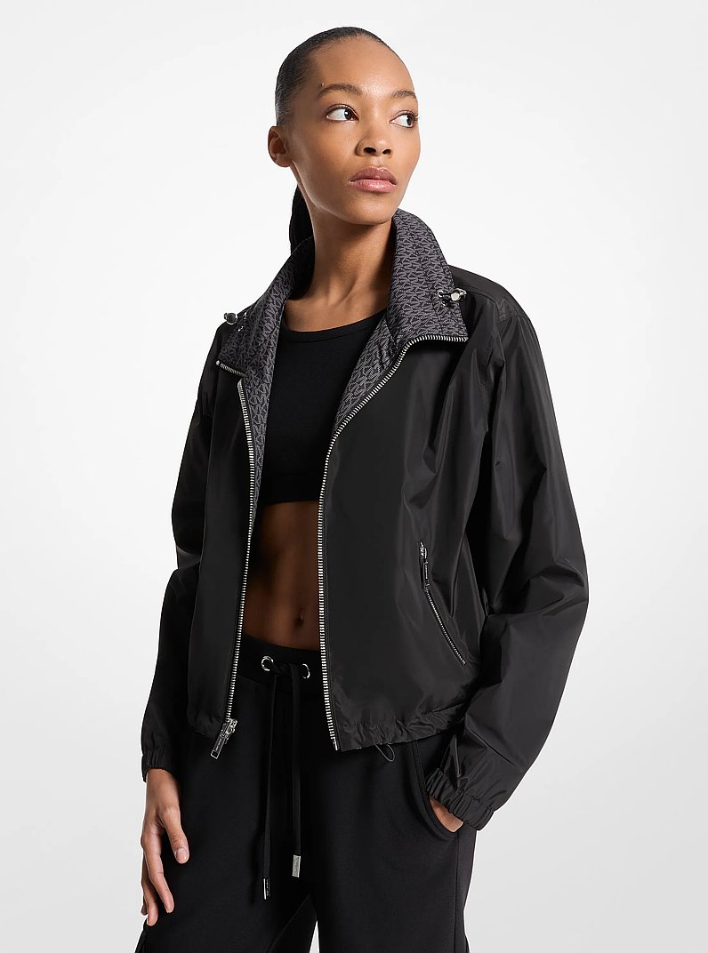 Reversible Signature Logo Jacket in NICKEL | Michael Kors