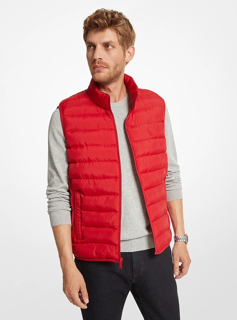 Quilted Puffer Vest in CRIMSON | Michael Kors