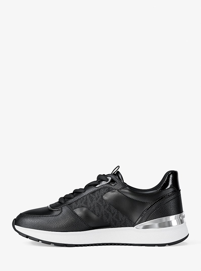 Remy Mixed-Media Trainer in BLACK | Michael Kors
