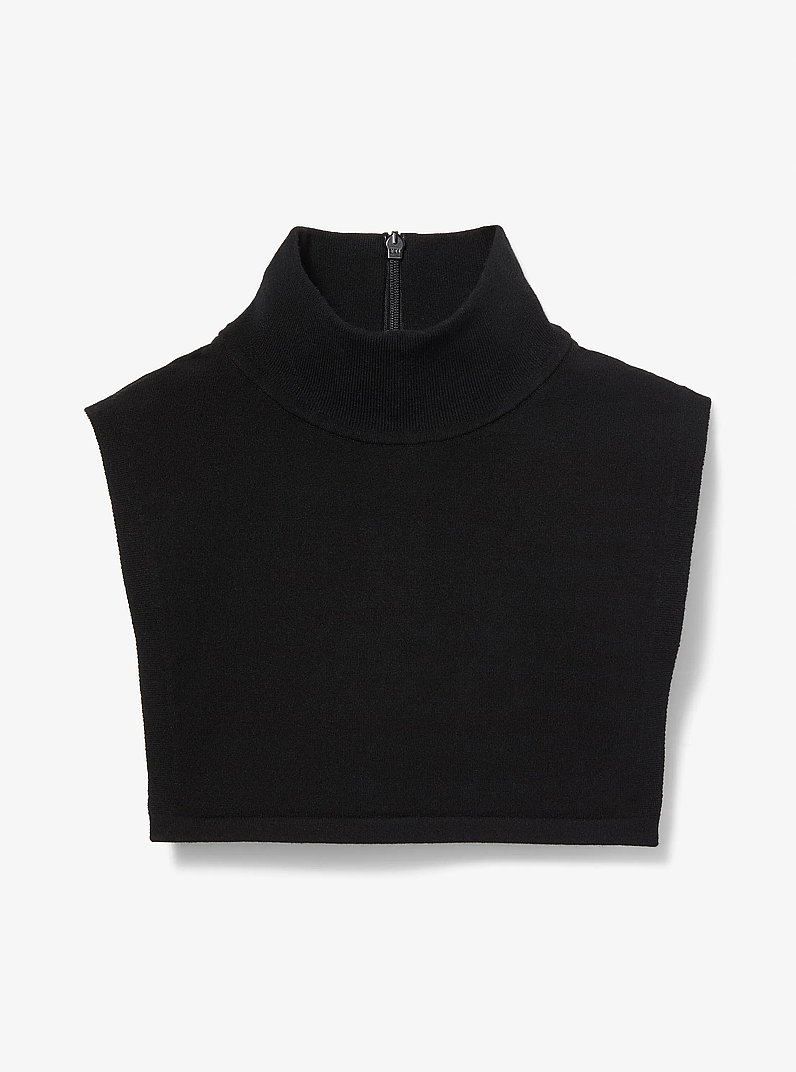 Stretch Viscose Knit Dickey in BLACK | Michael Kors