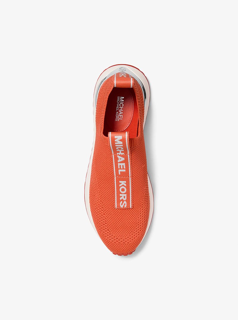 Bodie Knit Slip-On Sneaker in RED CLAY | Michael Kors