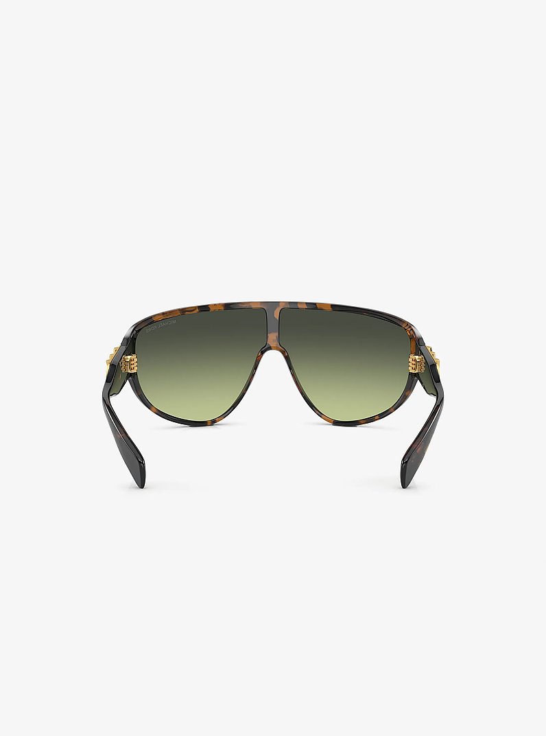 Empire Shield Sunglasses in TORTOISE | Michael Kors