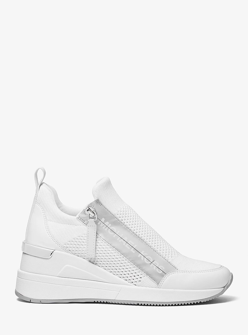 Willis Stretch Knit Trainer in OPTIC WHITE | Michael Kors