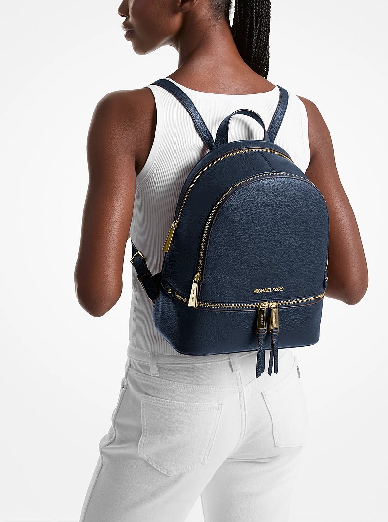 Rhea Medium Leather Backpack