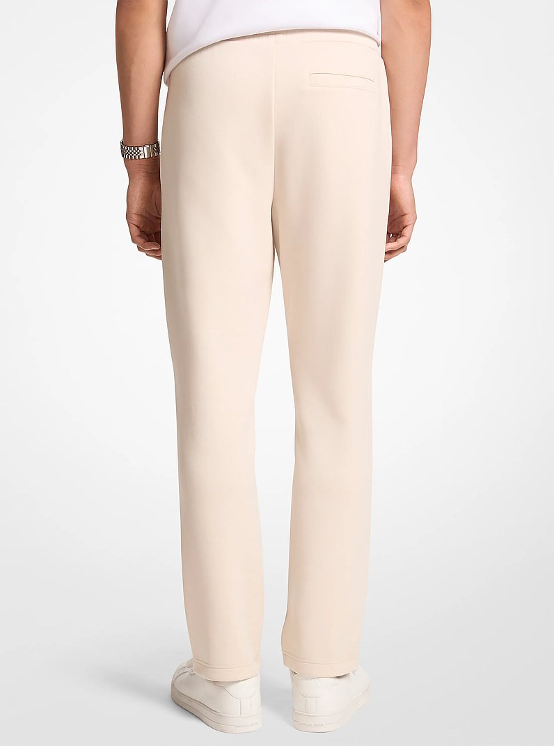 Pantalon de jogging en m&eacute;lange de coton &agrave; logo in CR&Egrave;ME L&Eacute;GER | Michael Kors