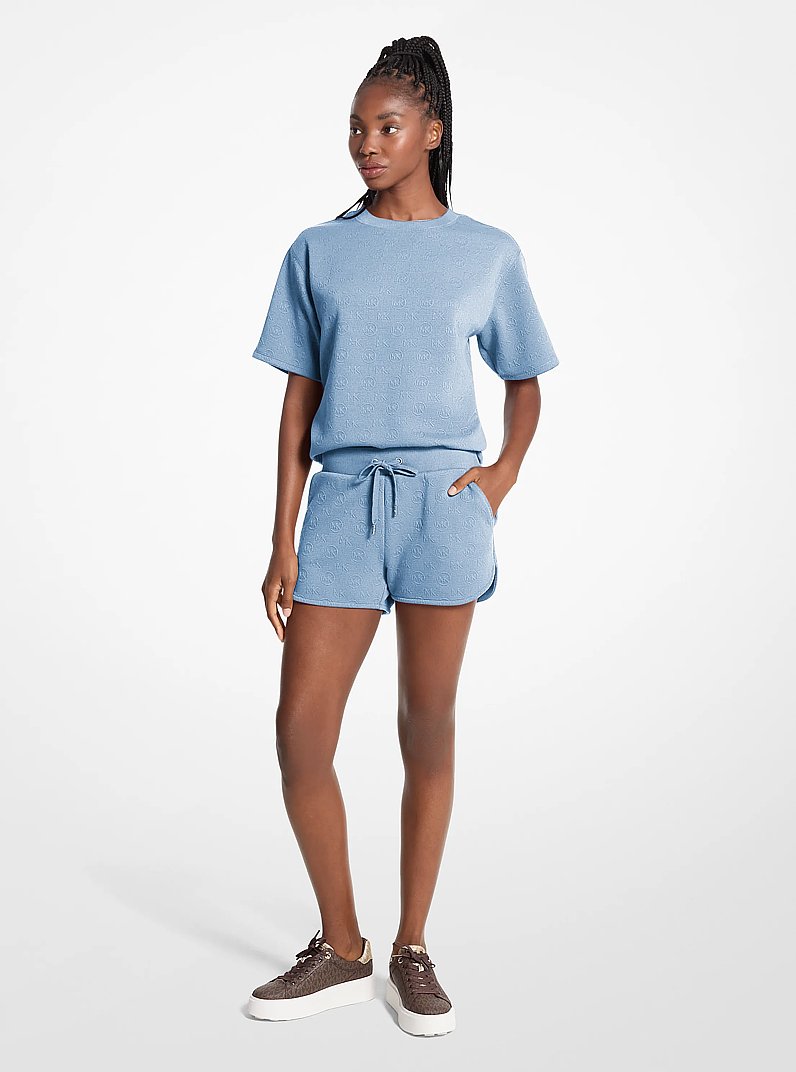 Logo Jacquard Knit Shorts in WHITE - Sale | Michael Kors [US]