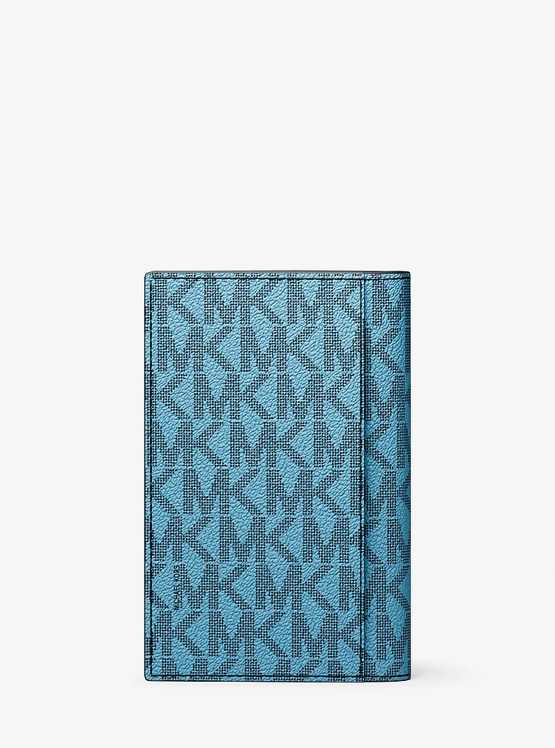 Hudson Logo Bi-Fold Card Case in IMPERIAL BLUE | Michael Kors