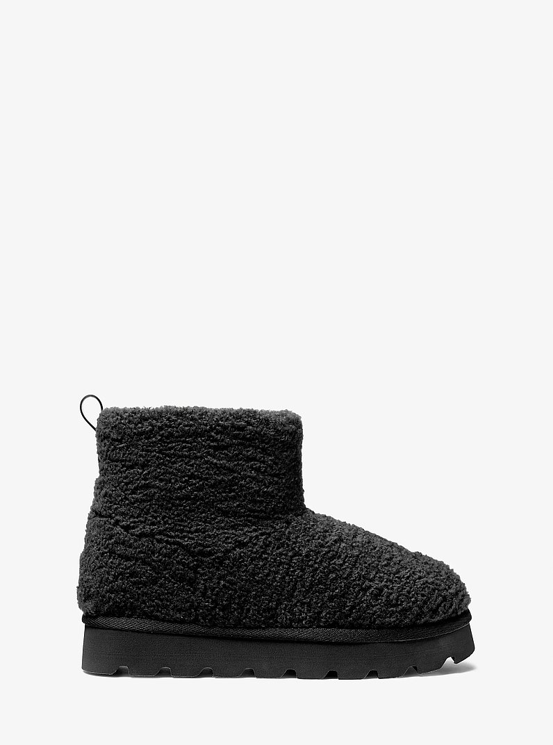 Winnie Faux Shearling Boot in BLACK | Michael Kors