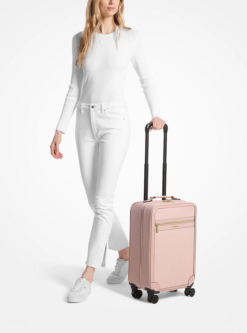 Petite valise &agrave; logo Signature in FARD POUDR&Eacute; CLAIR | Michael Kors
