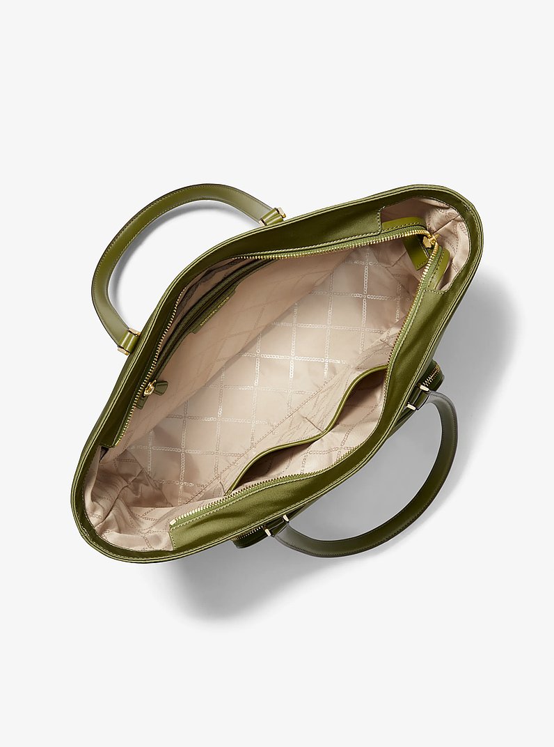 Cara Large Nylon Tote Bag in SMOKEY OLIVE | Michael Kors