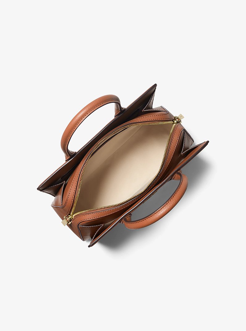 Borsa a mano Laila media in pelle in CUOIO | Michael Kors