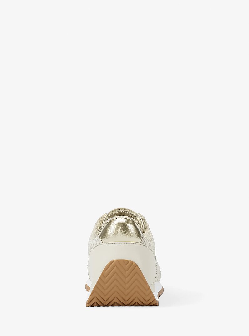 Rhodes Signature Logo Trainer in VANILLA | Michael Kors