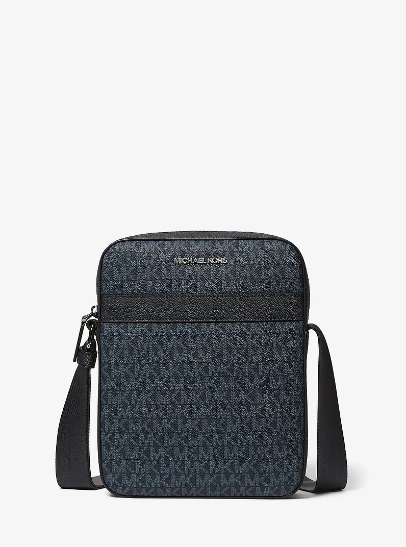 Cooper Signature Logo Flight Bag in ADML/PL BLUE | Michael Kors