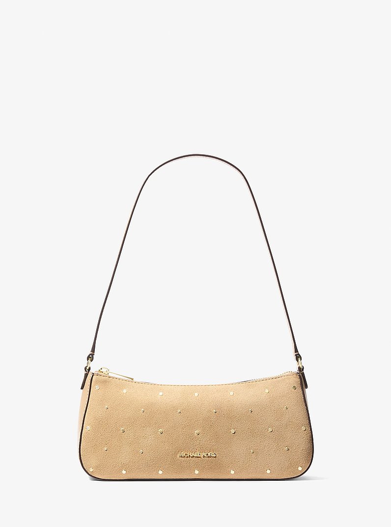Sammy Small Studded Pochette in CAMEL | Michael Kors
