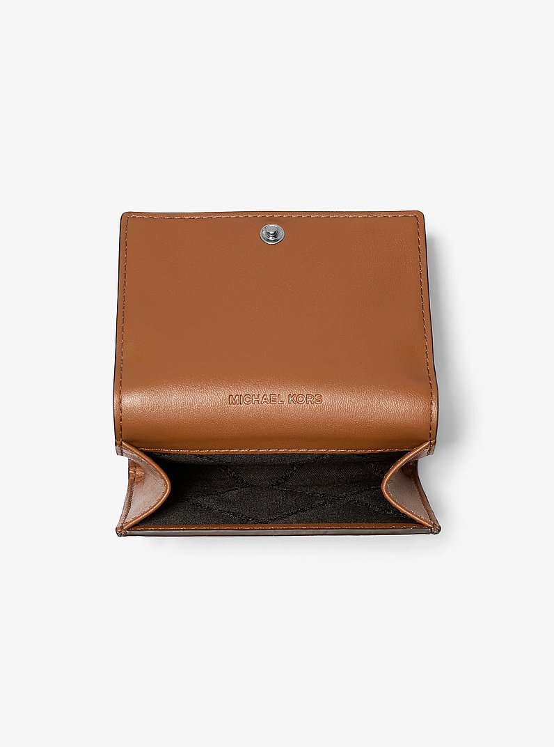 Hudson Signature Logo Wallet in BROWN/LUGGAGE | Michael Kors