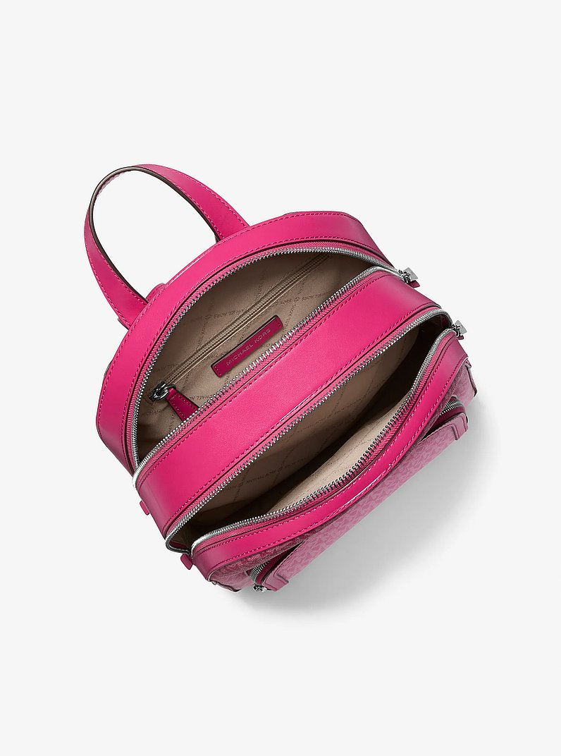 Jaycee Medium Ombr&eacute; Signature Logo Backpack in DRAGONFRUIT | Michael Kors