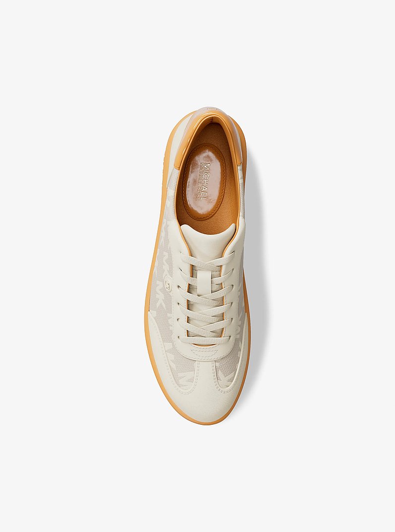 Scotty Logo Jacquard Sneaker in HONEYWHEAT | Michael Kors