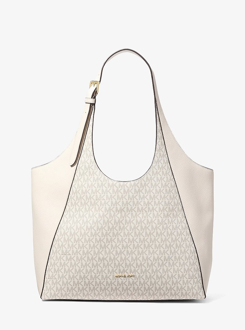 Grand sac fourre-tout Bernie &agrave; logo Signature in CR&Egrave;ME MULTI L&Eacute;GER | Michael Kors