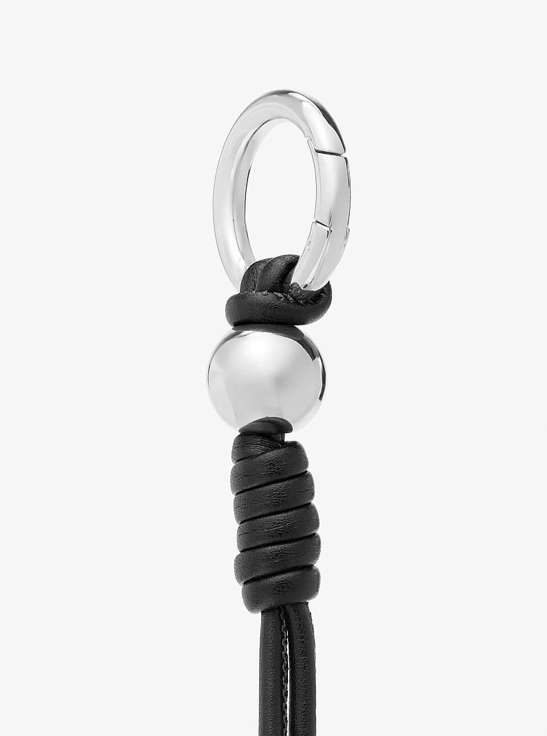 Knotted Rope Bag Charm in BLACK | Michael Kors
