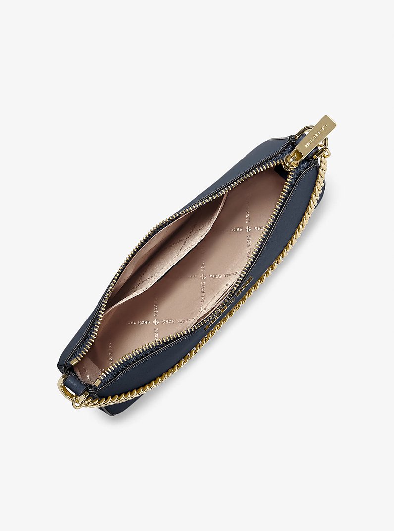 Jet Set Medium Saffiano Leather Crossbody Bag in NAVY | Michael Kors